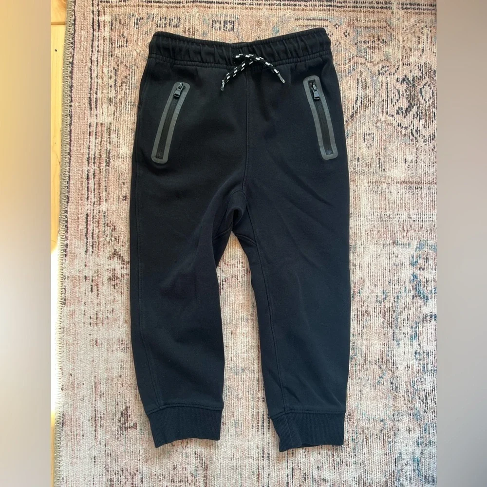 Old Navy Black Kids Joggers with Zipper Pockets